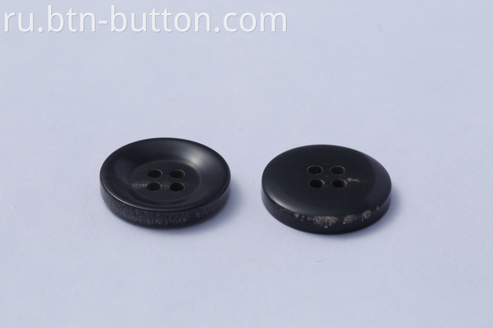 High-end horn buttons for suits